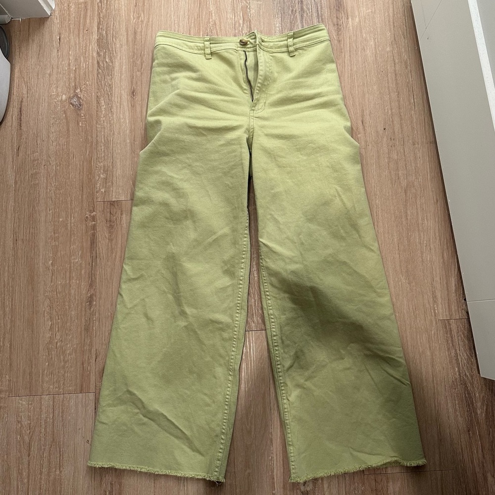 Billabong Light Green Wide-Leg Jeans